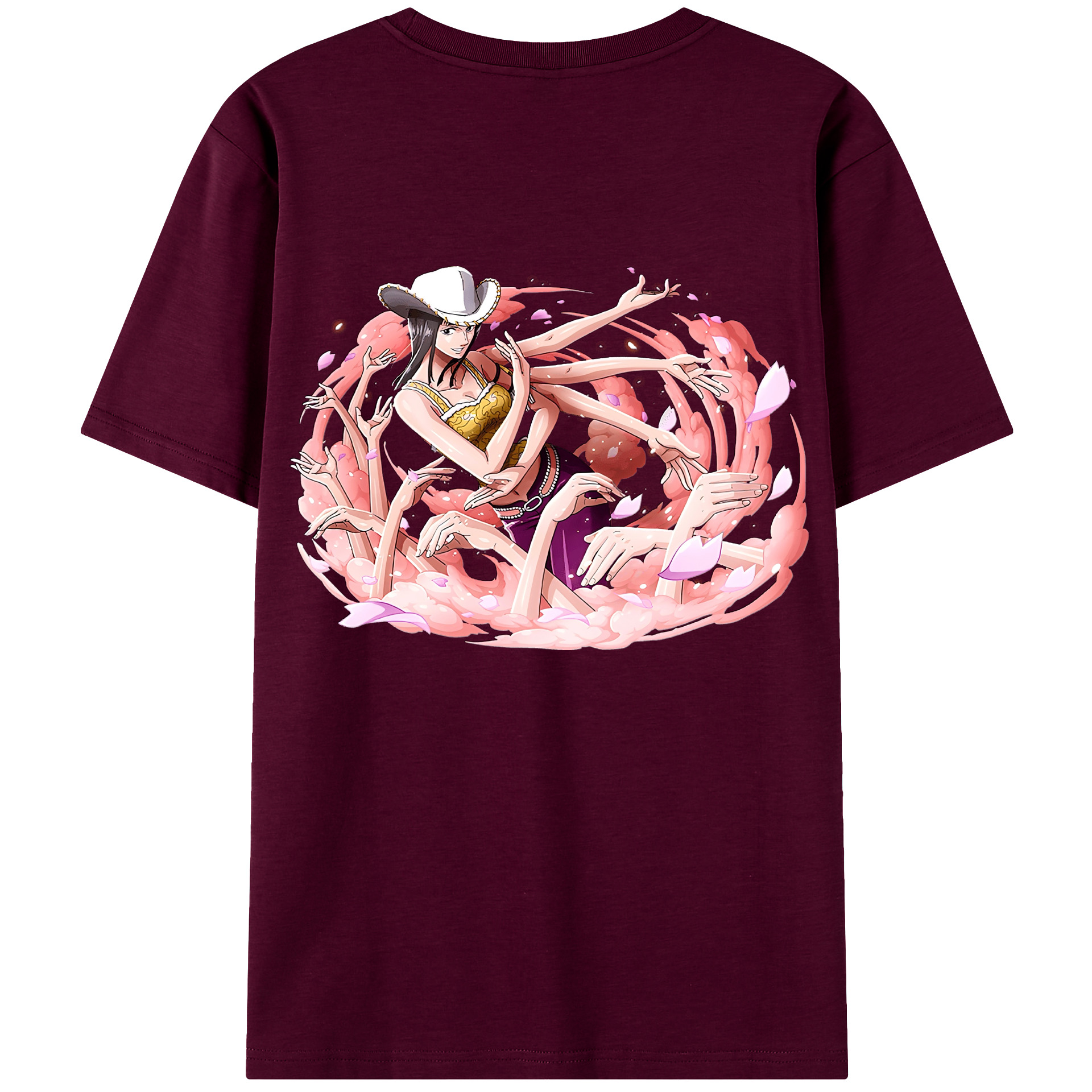 ワンピース ニコ・ロビン ONE PIECE Nico Robin レディース半袖Tシャツ(バックプリント)